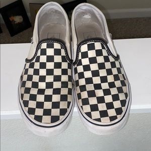 Checkered women’s Vans